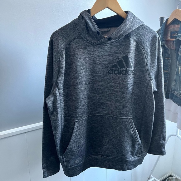 Grey Adidas Athletic Hoodie - Picture 1 of 7